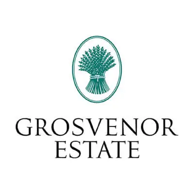 Grosvenor Estate logo – land management partner for aerial surveys